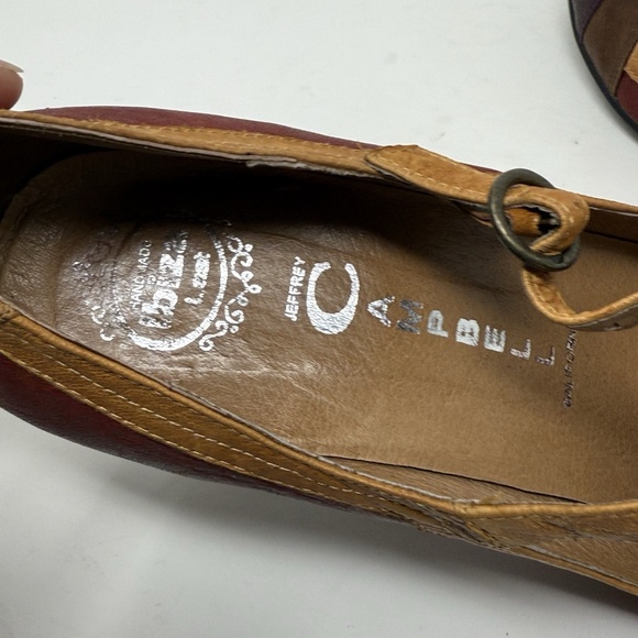 jeffrey campbell womens colorblock leather Maryjane anthropologie US 9 flapper - Picture 12 of 16